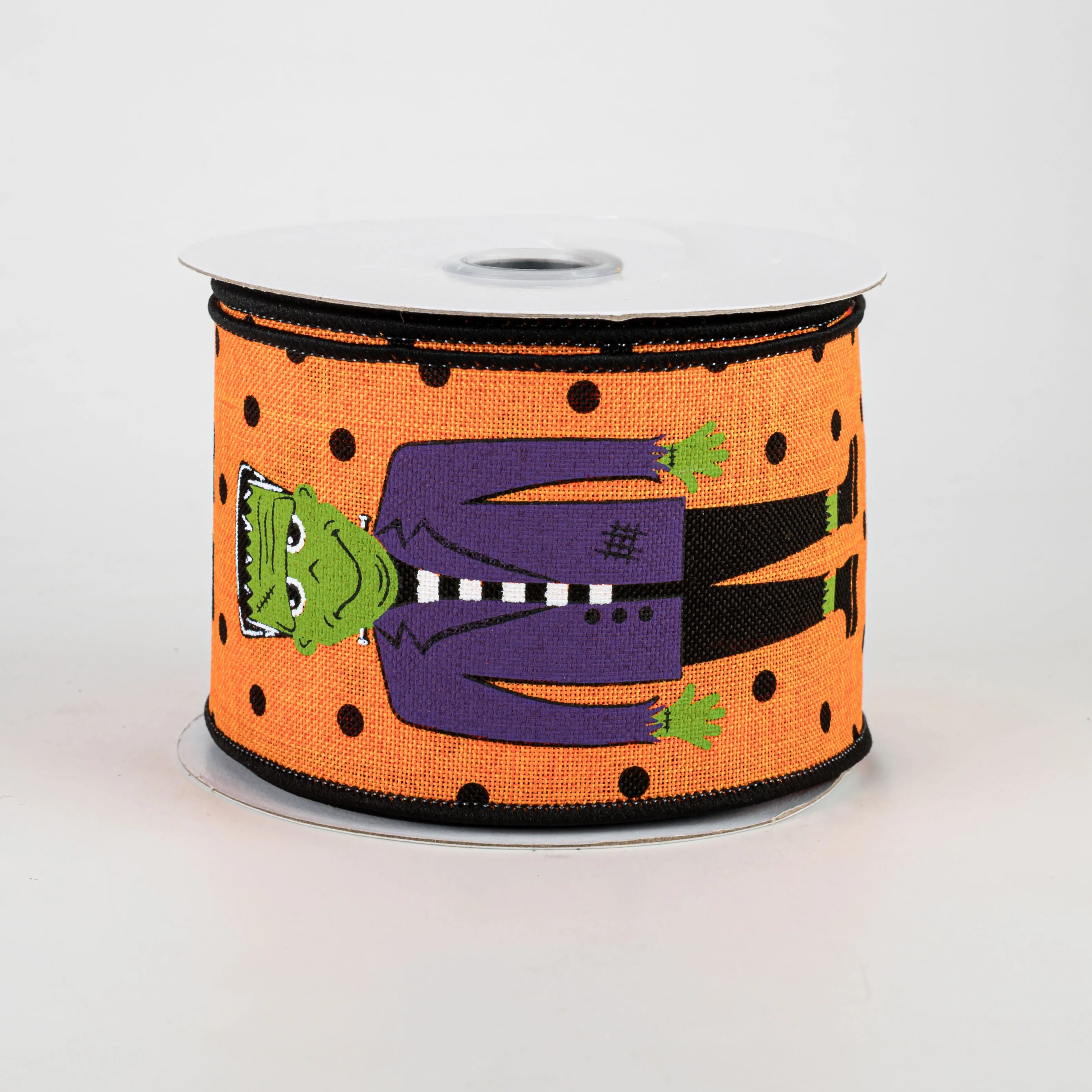 2.5" Frankenstein Ribbon: Orange (10 Yards)