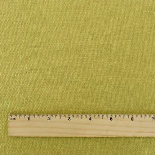 Antique Green Linen Canvas Fabric