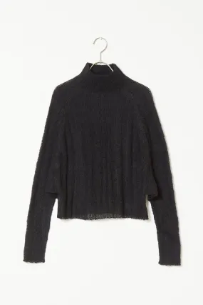 Archive Sale Henrietta Top in Lightweight Alpaca Rib