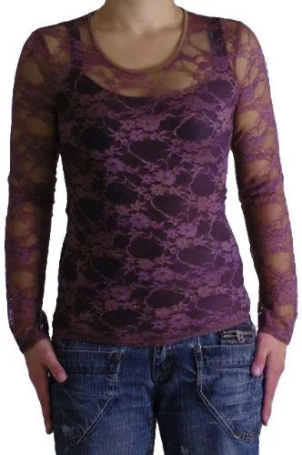 Aura Sheer Lace Tops