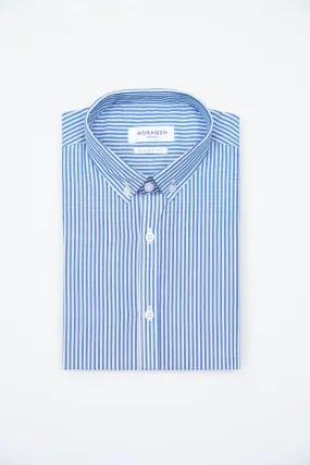 Blue Striped Casual Shirt - Men