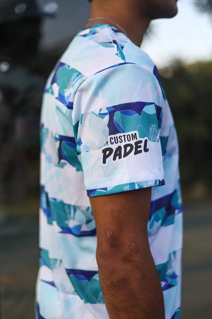 CA Padel Shirt | Striped Floral