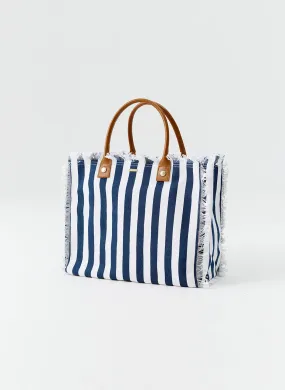 Cap Ferrat Navy Nautical Tote