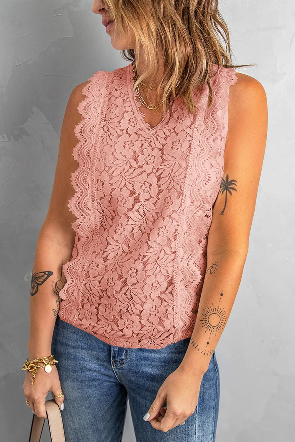 Casual Lace Tank