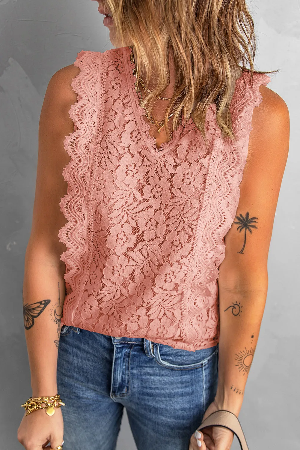 Casual Lace Tank