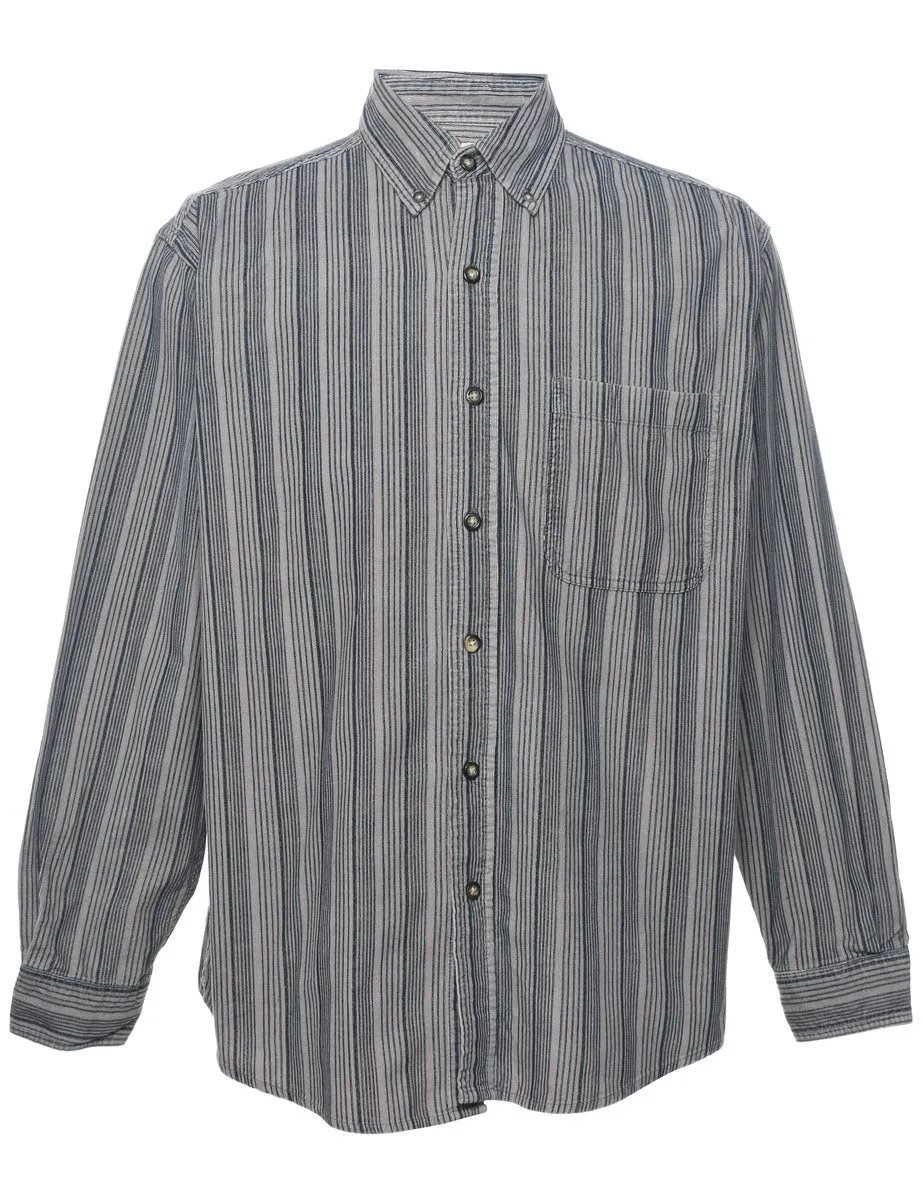 Corduroy Striped Shirt - M