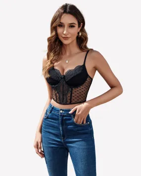 Corset Tops V Neck Bustier