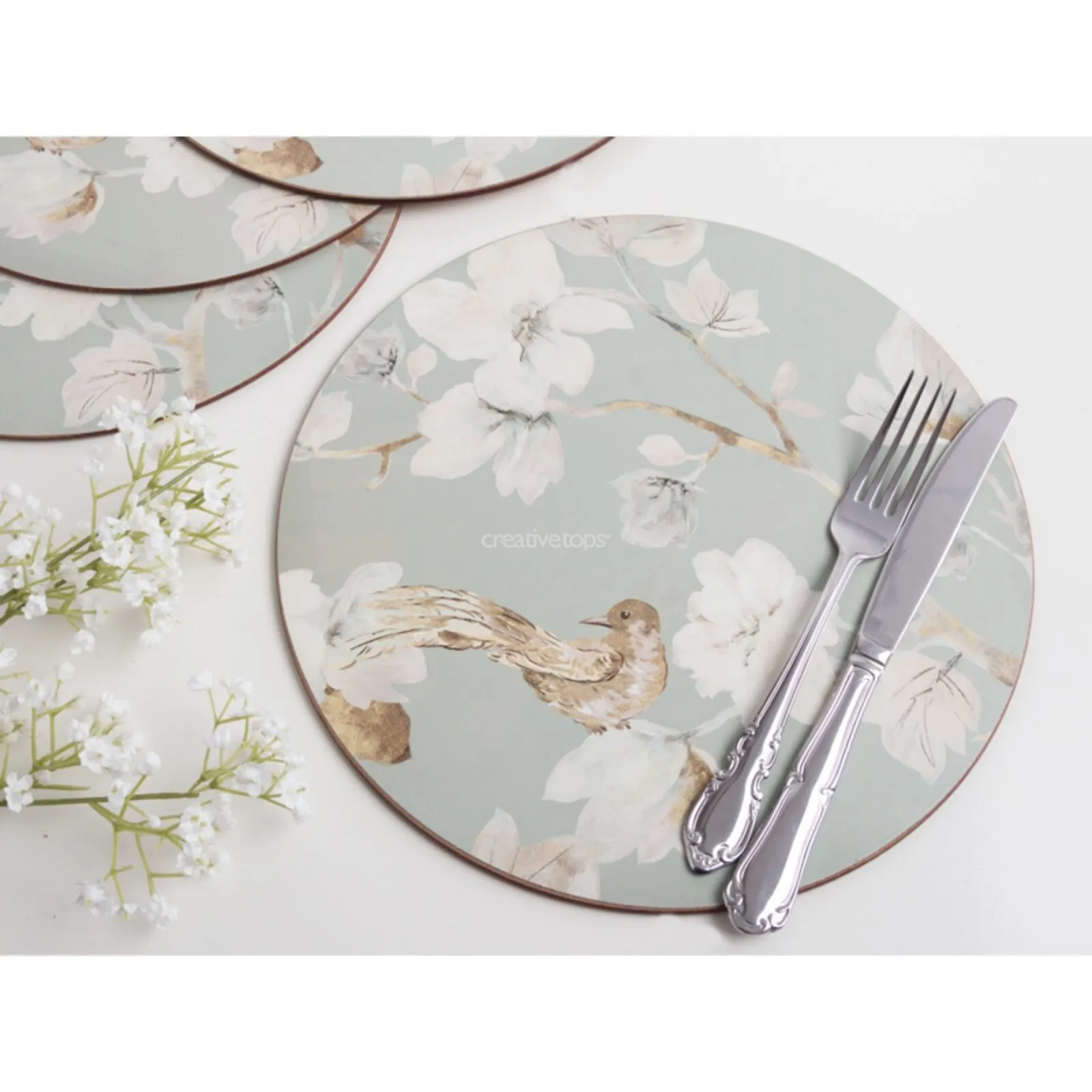 Creative Tops Duck Egg Floral Placemats