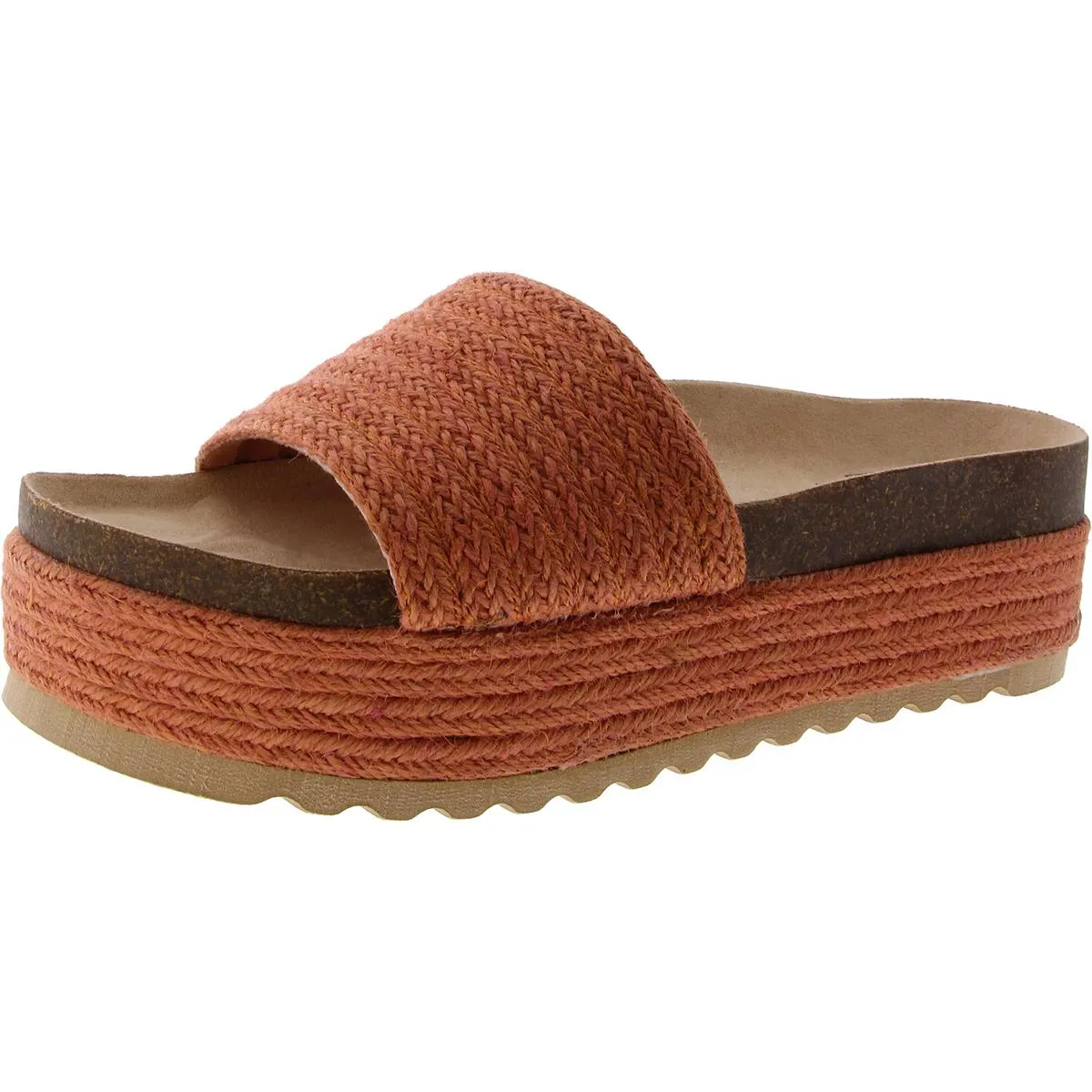 Dirty Laundry Womens Palm Desert Flatform Espadrilles Footbed Sandals