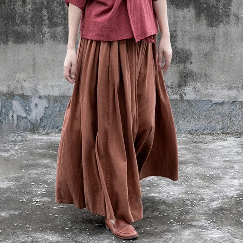 Donatella Long Vintage Maxi Skirt | Lotus