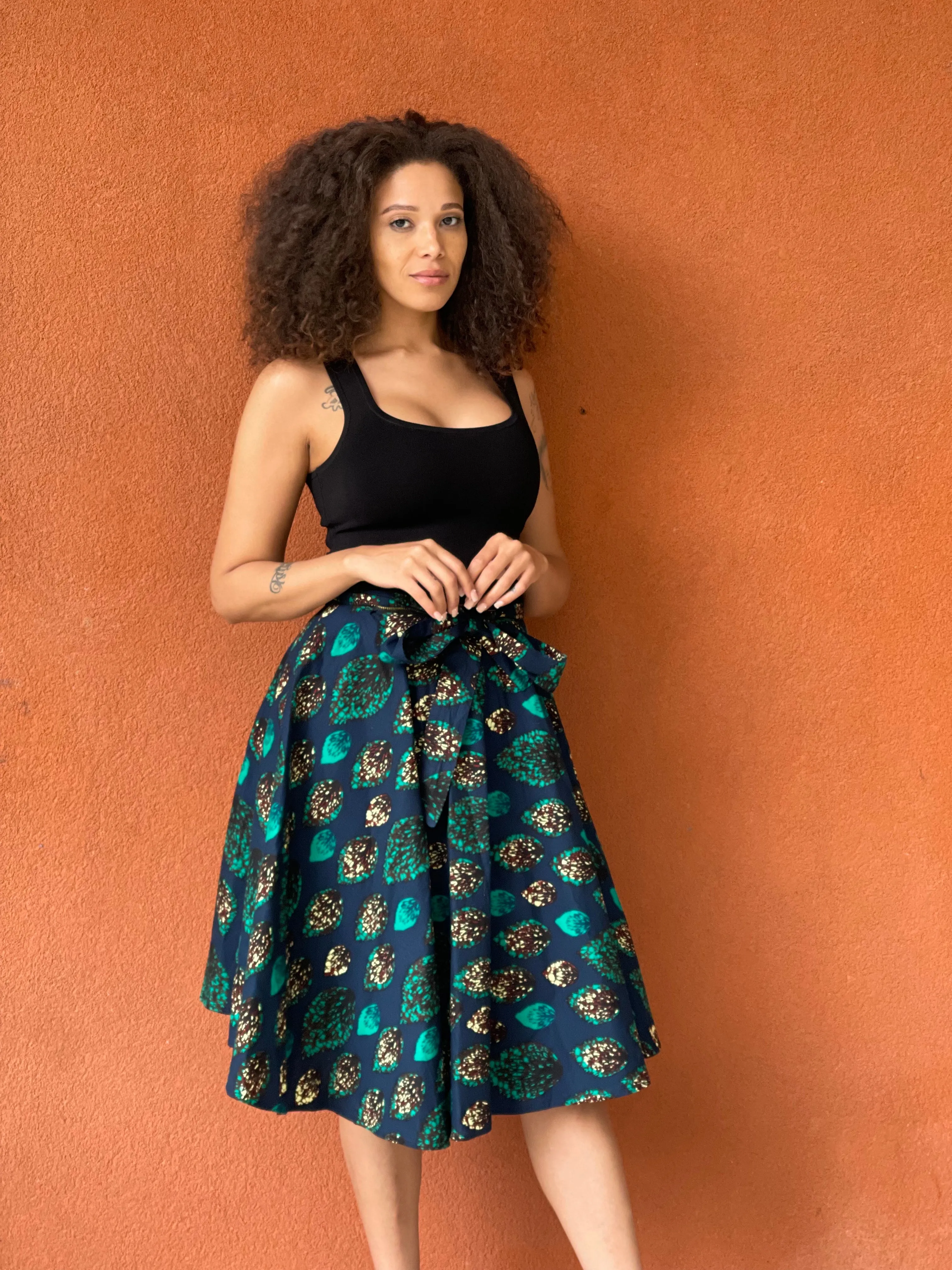 Fea Reversible Wrap Skirt (Short)