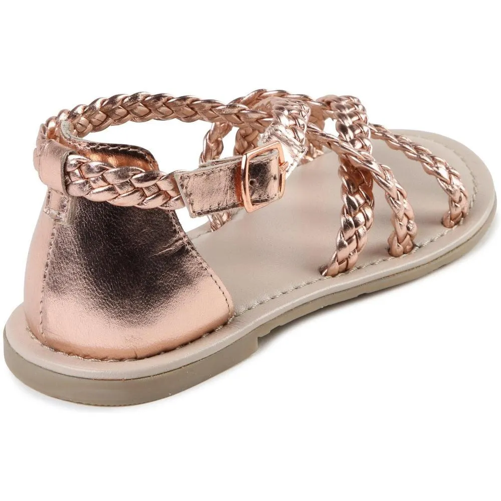 Girls Bronze Sandals