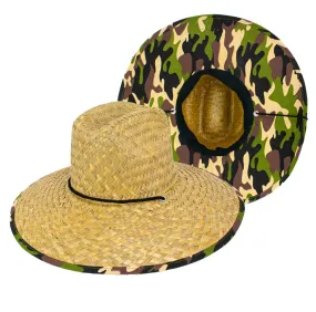 Goldcoast Chata Camo Straw Lifeguard Hat GCB4090