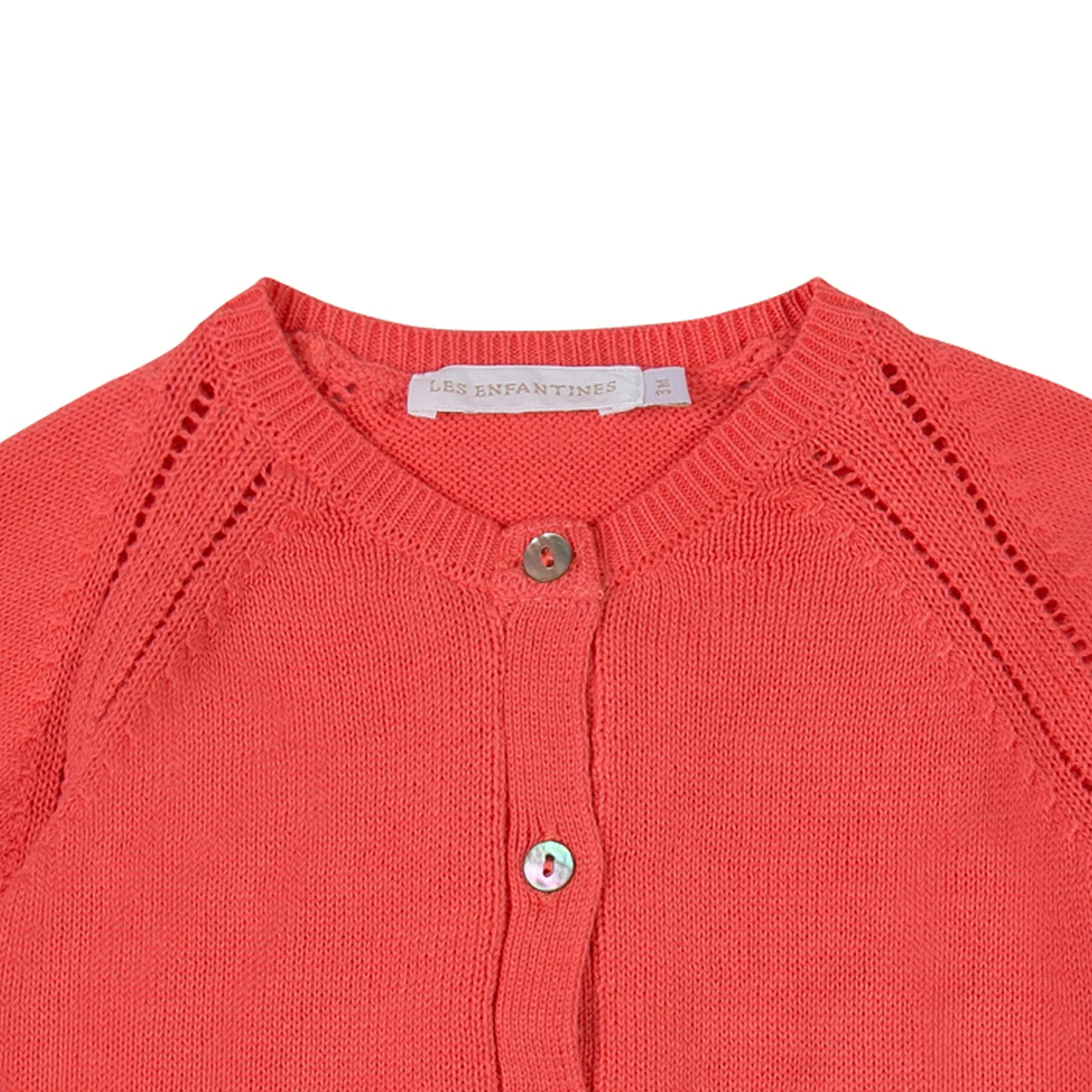 Les Enfantines Cardigan Coccinelle Corail