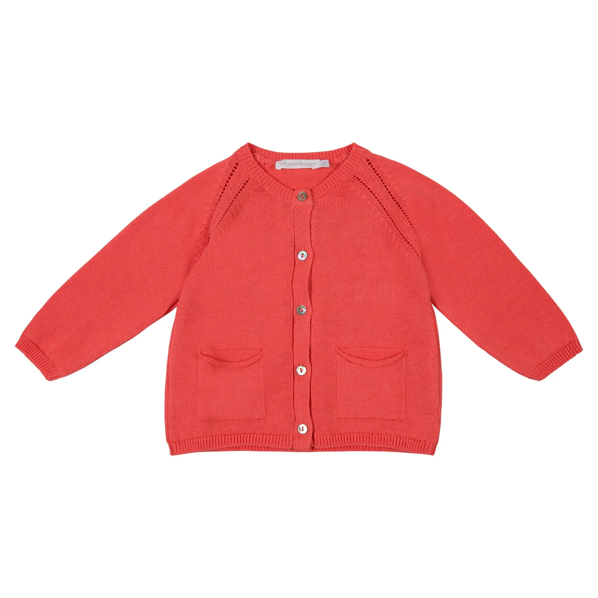 Les Enfantines Cardigan Coccinelle Corail