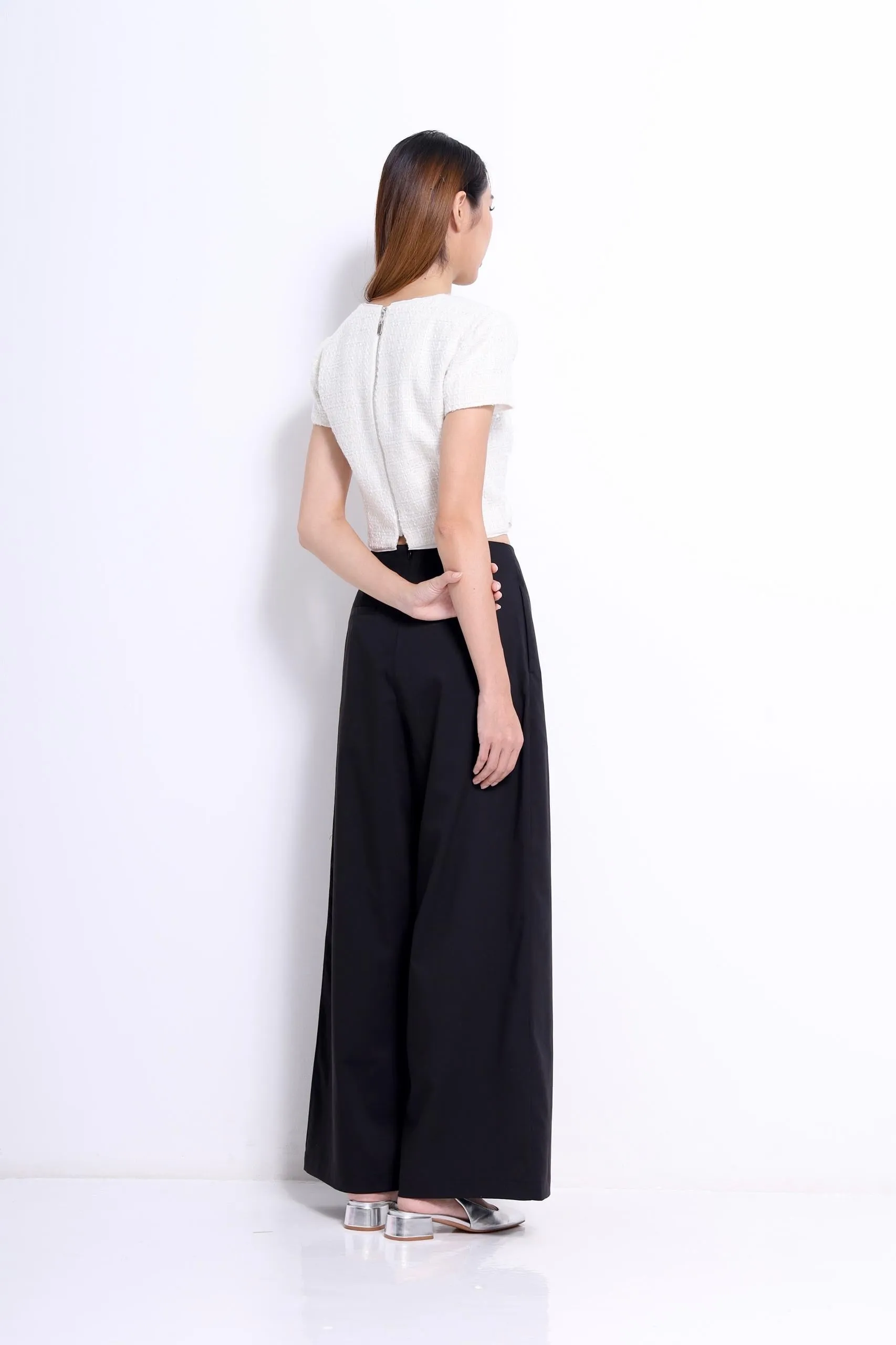 Letitia Open Slit Wide Leg Pants