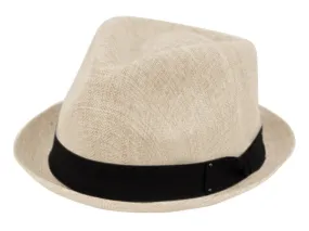 Linen Cotton Fedora Hat