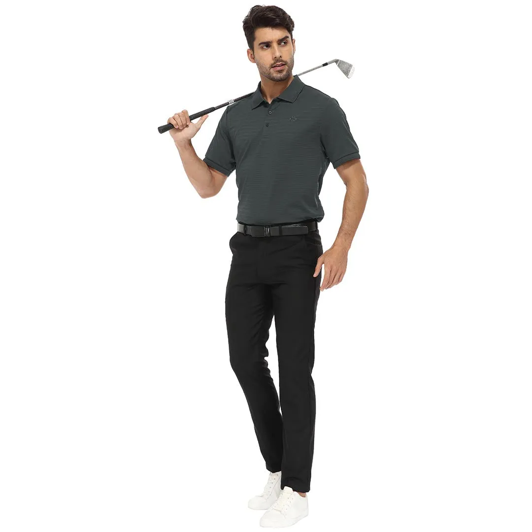 Men's Polo shirt Golf super soft striped collar shirt