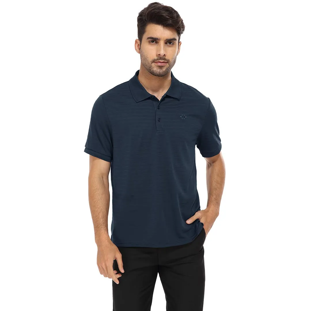 Men's Polo shirt Golf super soft striped collar shirt