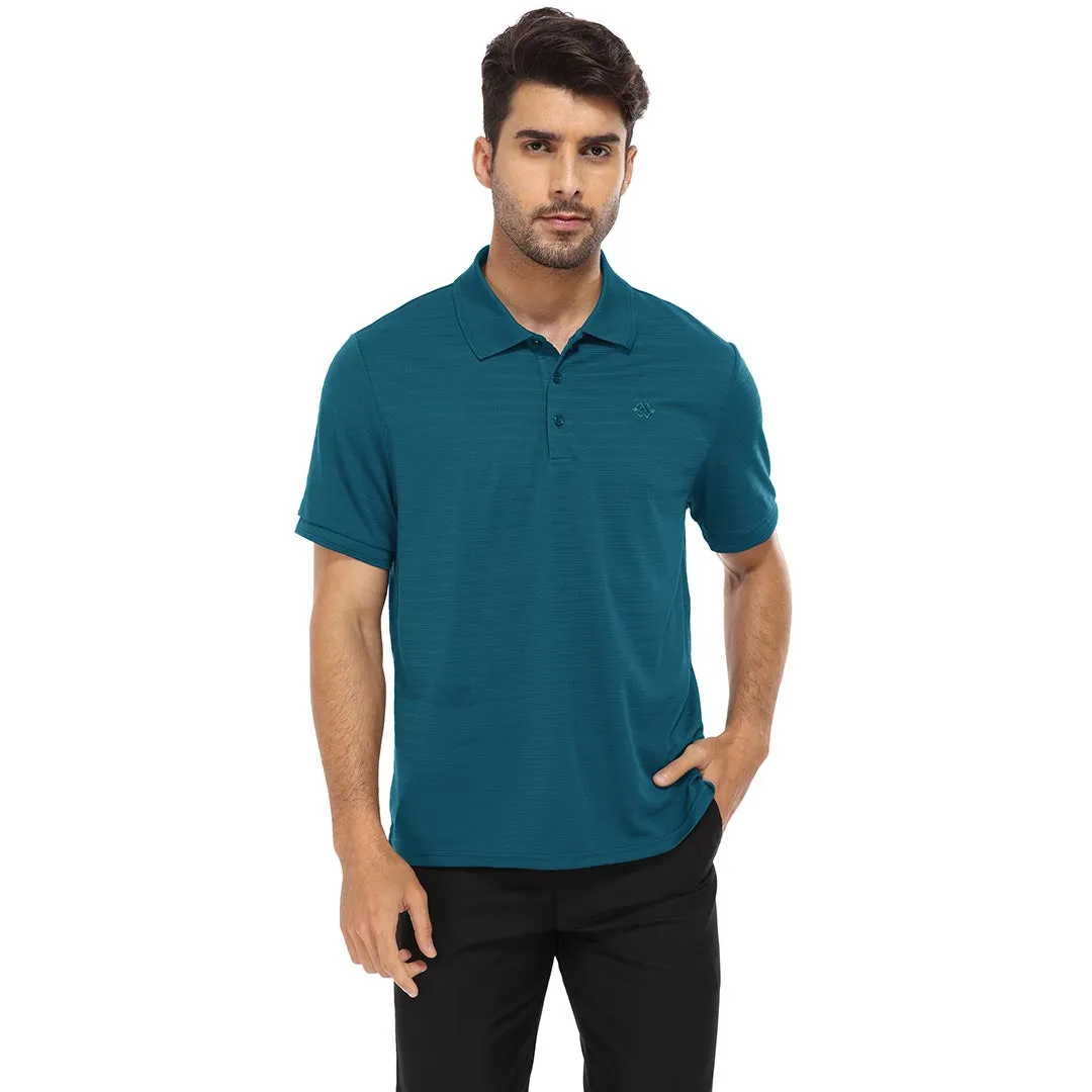 Men's Polo shirt Golf super soft striped collar shirt