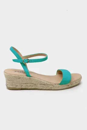 Moli Low Wedge Espadrilles | Turquoise