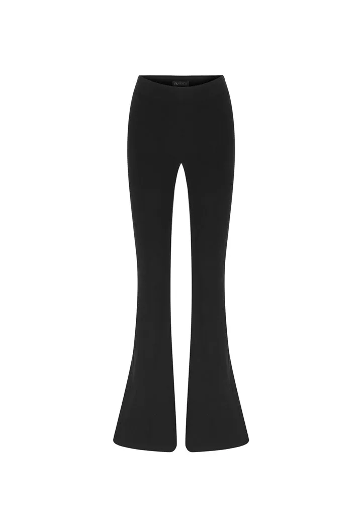 Nu Knit High Waist Trouser Black