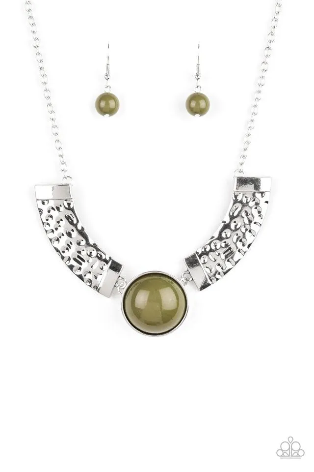 Paparazzi Necklace ~ Egyptian Spell - Green