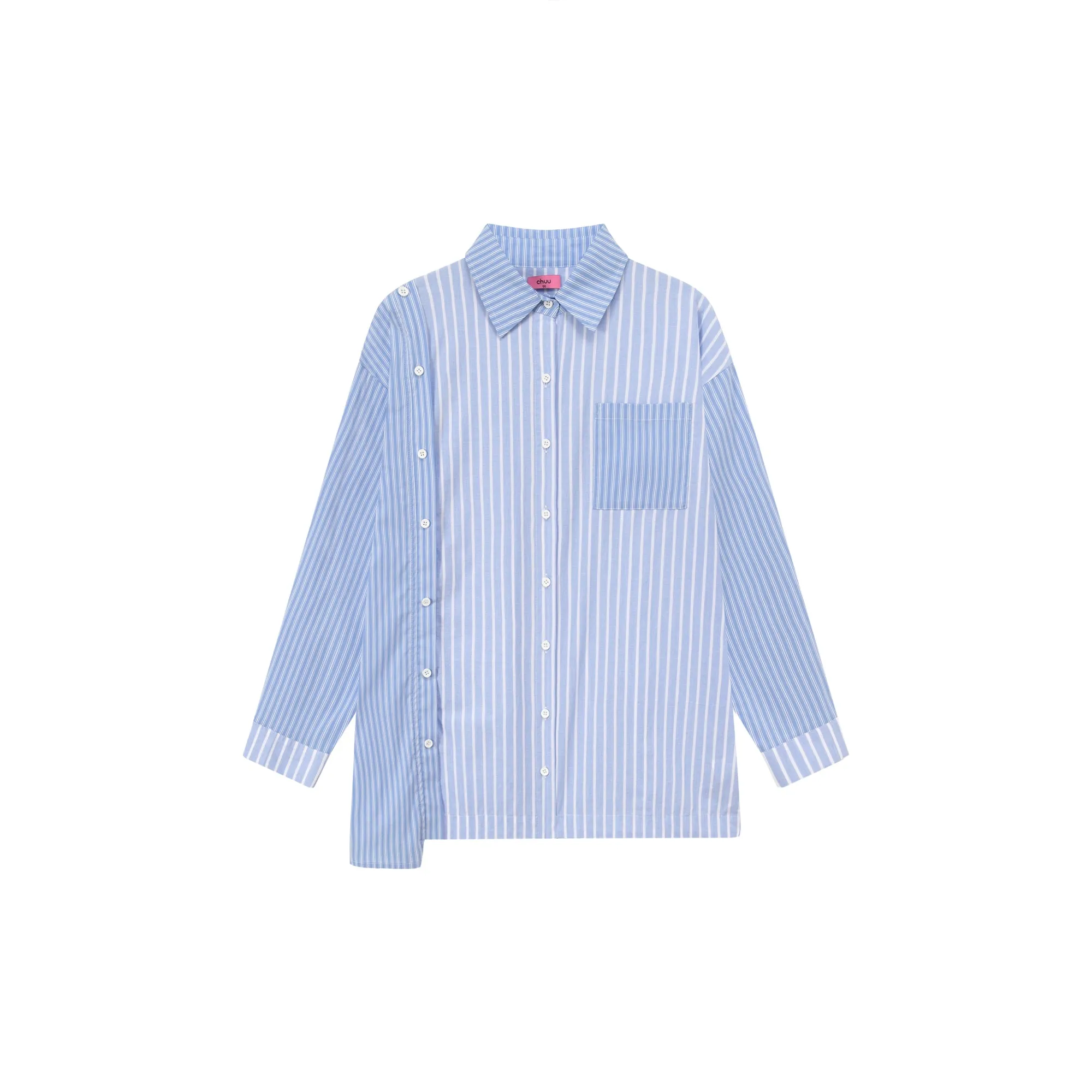 Striped Pocket Loosefit Shirt