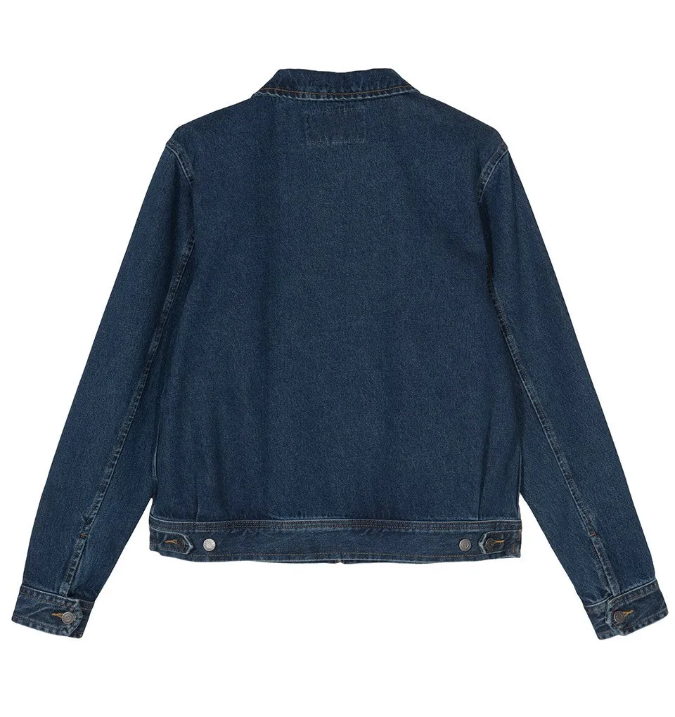 STÜSSY DENIM GARAGE JACKET // DARK BLUE