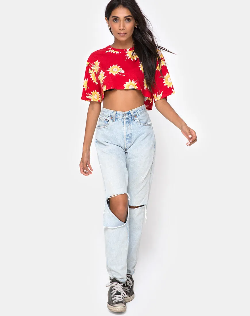 Super Cropped Tee in Sunny Days