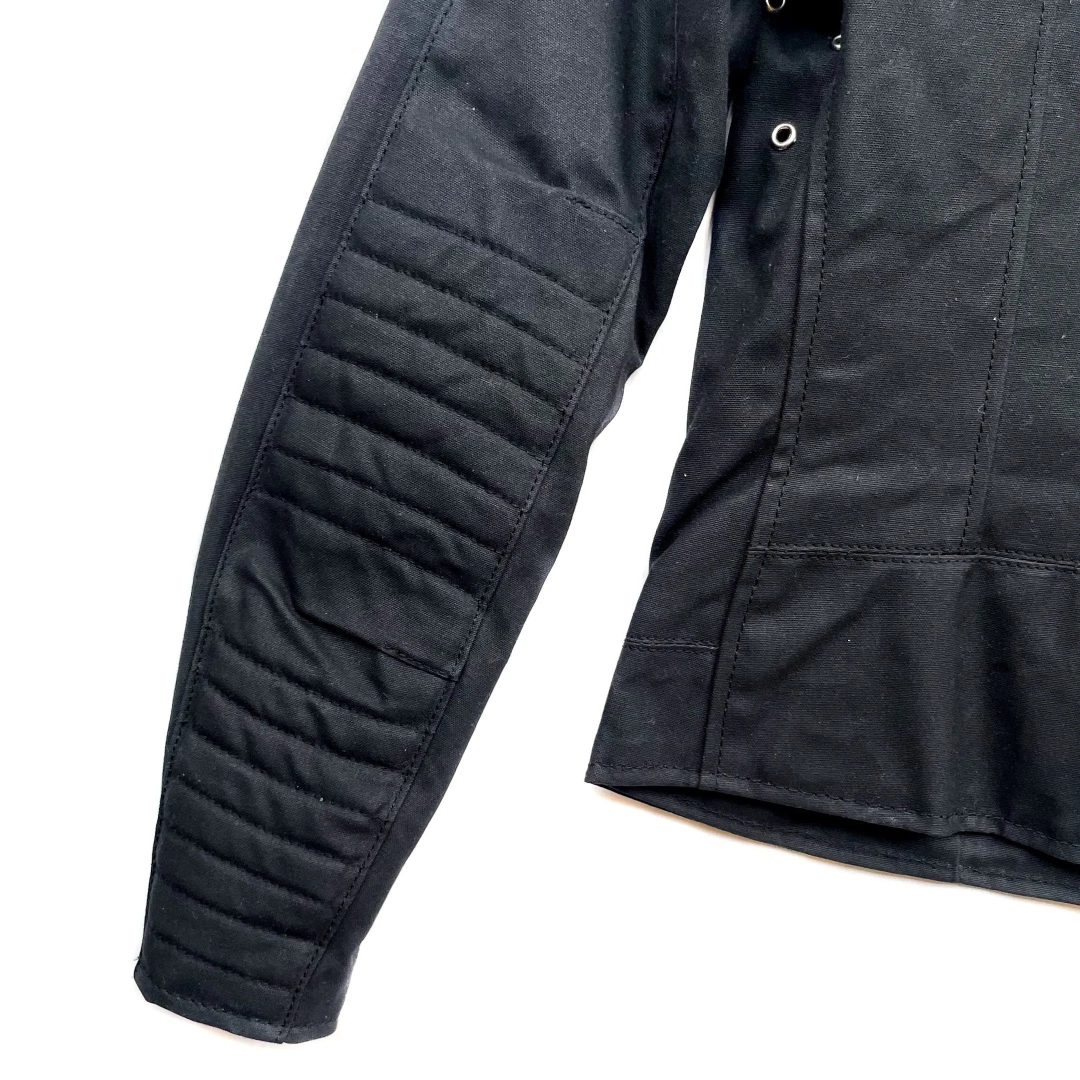 Vanson - Ladies Mota Jacket - Black Waxed Canvas